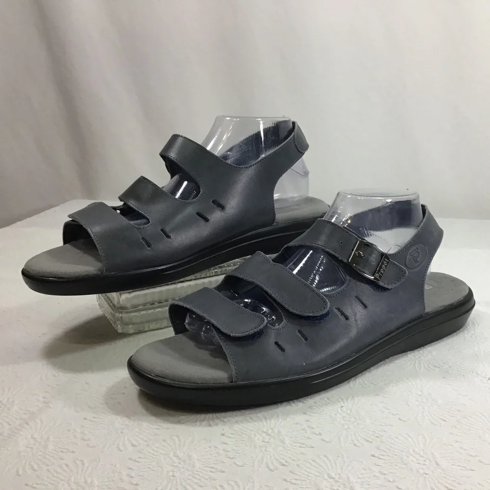 Propet Breeze Walker Light Blue Slingback Leather Sandal - Picture 1 of 11